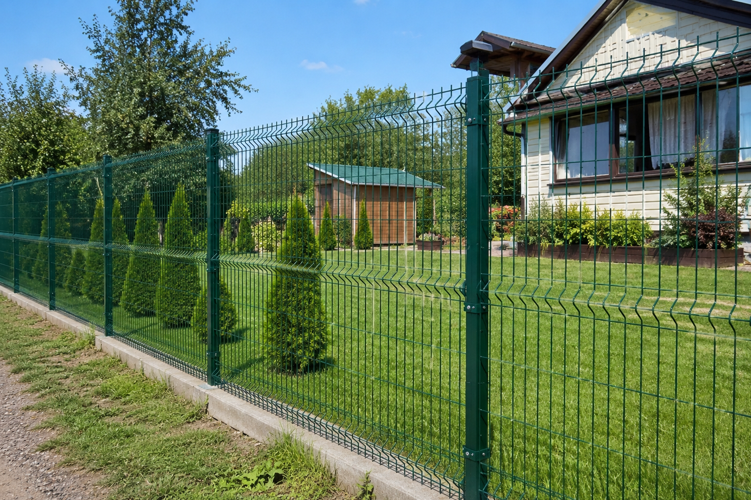 3D секции ограждения