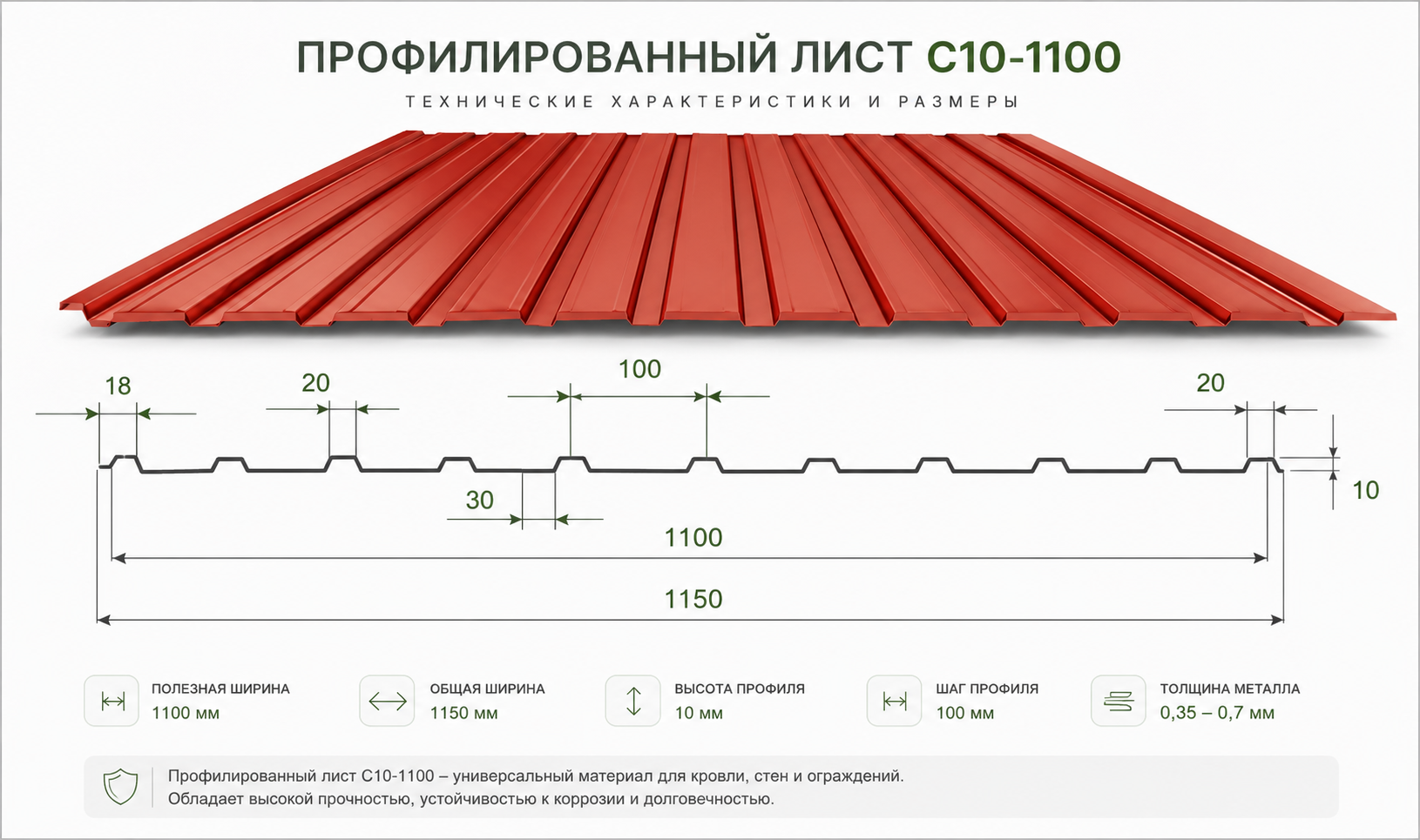 Профнастил С10